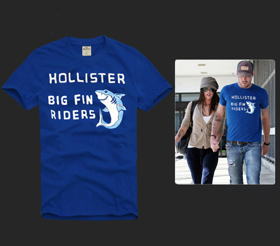 Hollister Hombres De Cuello Redondo Con Gente Fotos Corto Remera HCO4307